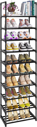 Shoe Rack, Sturdy Metal Shoe Rack Organizer,Narrow Shoe Racks for Closets,Shoes Rack,Shoe Stand,Shoe Shelf